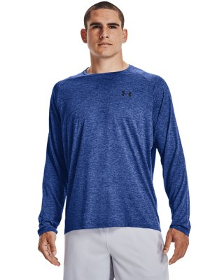 Emotion Blue 401 /Black Under Armour Mens Tech 2.0 Long-Sleeve T-Shirt X-Small 